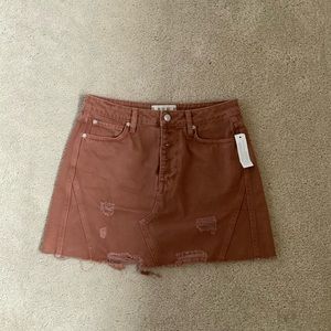 Free People Denim Miniskirt